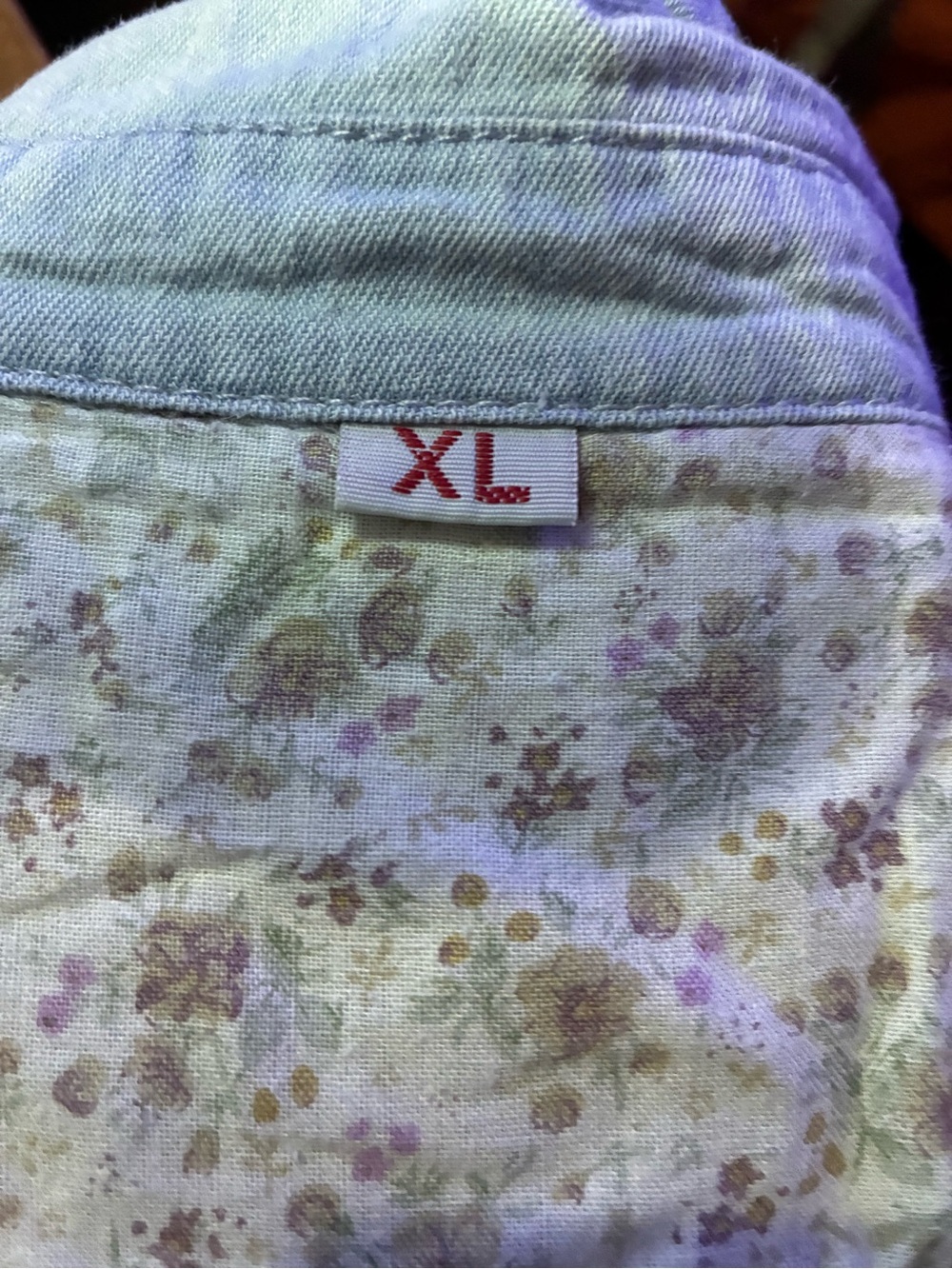 Light Wash Denim Button-Up Tunic - Picture 3 of 4